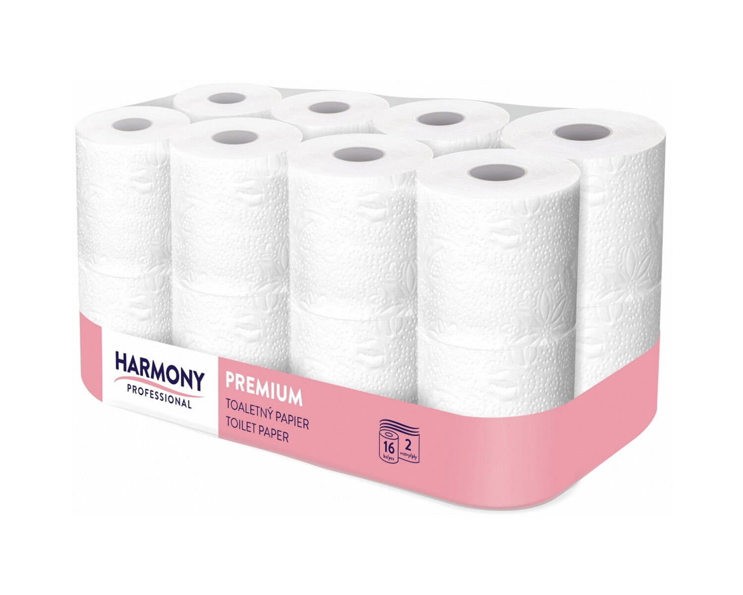 WX-H4216 Toilettenpapier WC-Papier natur 2-lagig Harmony Professional 156 Blatt, 16 Stk. – Bild 1