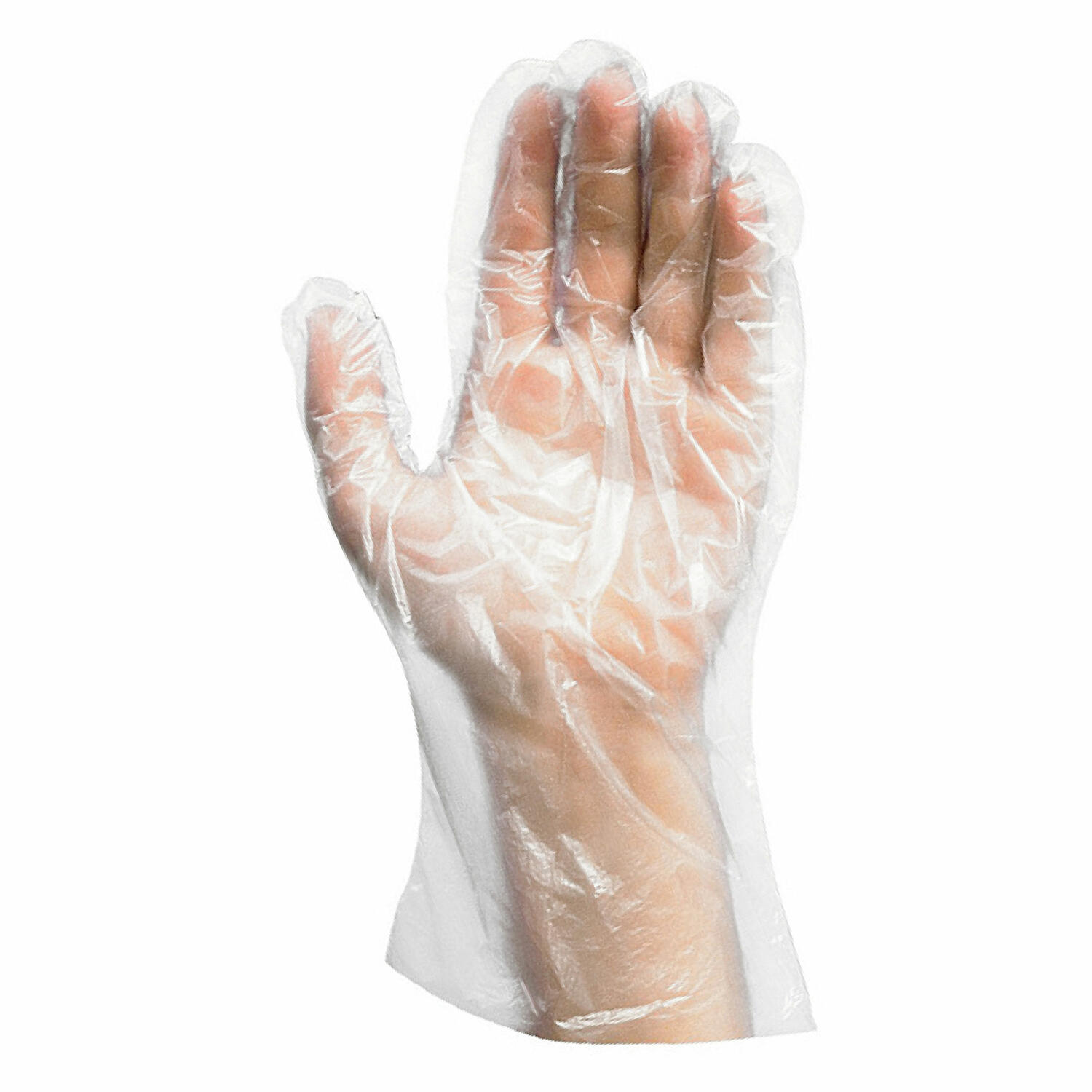 WX-N0114 Einweghandschuhe aus HDPE gehämmert universal passend (L), 10000 Stk. – Bild 1