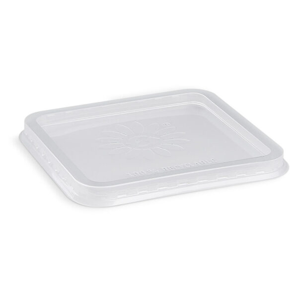 Deckel klar für Quadroboxx aus PP 122 x 122 mm, 50 Stk.
