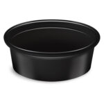 Dressingbecher Feinkostbecher schwarz PP 50 ml O 70 mm, 50 Stk.