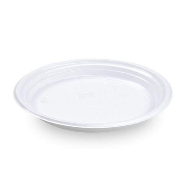 Mehrweg Menüteller rund O 22 cm H 2,6 cm Mikrowellentauglich weiß, 100 Stk.