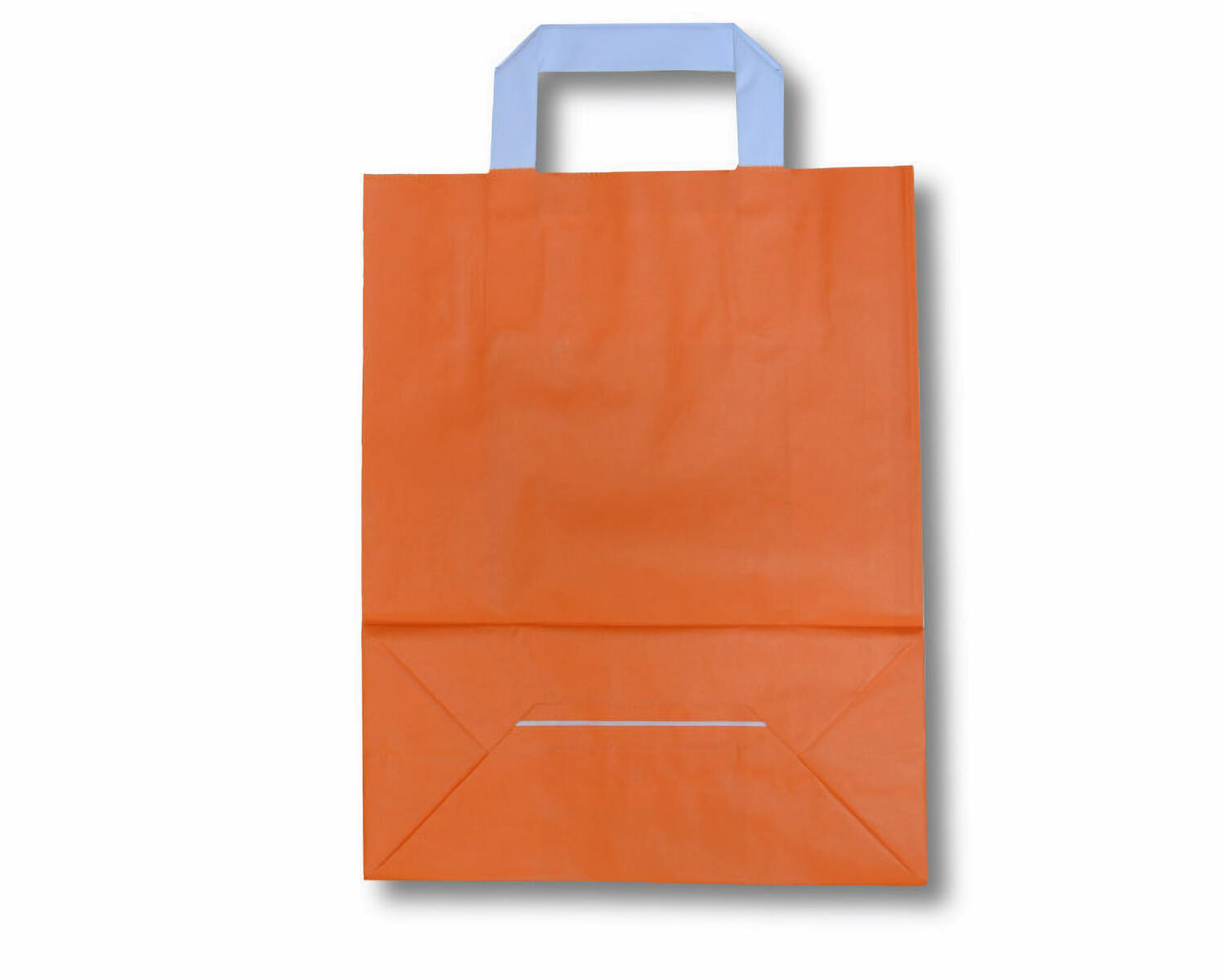 dmptt_orange Papiertragetaschen aus Kraftpapier, 220 mm, 250 Stk. – Bild 1