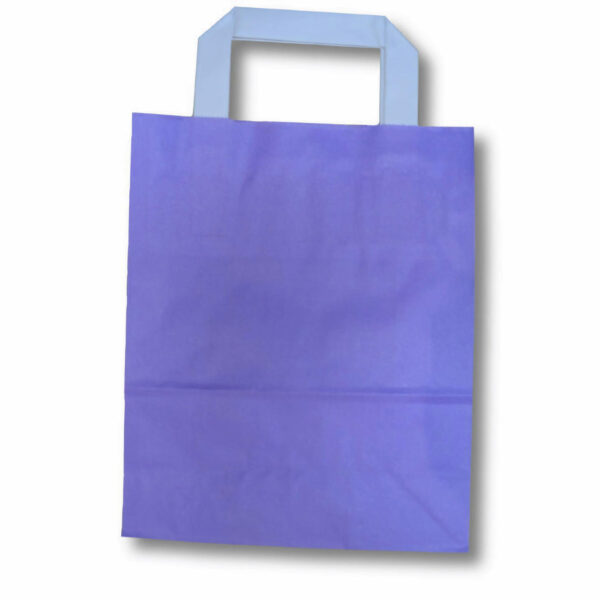 Papiertragetaschen aus Kraftpapier 180+80x220mm violett, 250 Stk.