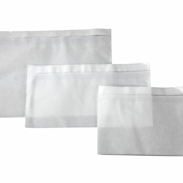 Dokumententaschen Begleitscheintaschen transparent DIN Lang 235x130mm, 100 Stk.