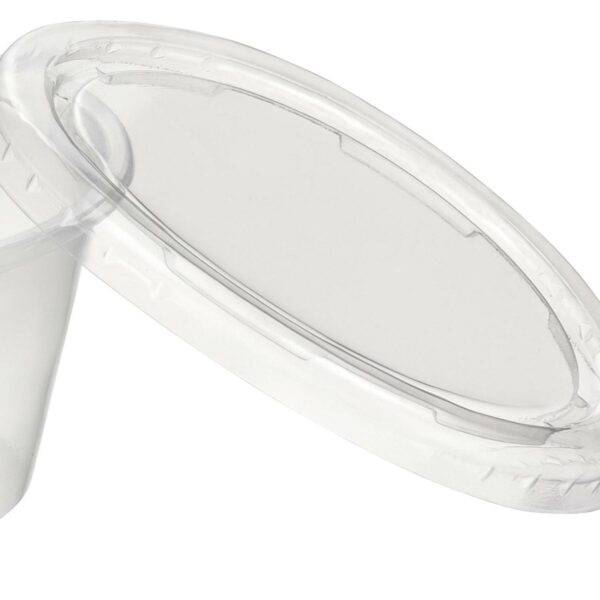 Deckel für Dressingbecher Saucenbecher 90ml, transparent, aus PP, 100 Stk.