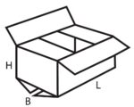 Faltkarton 350x250x80mm (Außenmaß) für DHL-Kleinpaket 1-wellig braun – Bild 2