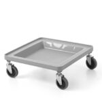 Fahrgestell für Universal-Regale 500×500 mm, AmerBox, Hellgrau, 500x500x(H)180mm – Bild 3