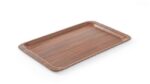 Serviertablett, rechteckig, rutschfest, laminiert, AmerBox, Mahagoni, 460x360mm – Bild 3