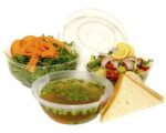 Salatschalen rund O 17,6 x 4,8 cm klar 500 ml (PET), 50 Stk. – Bild 2