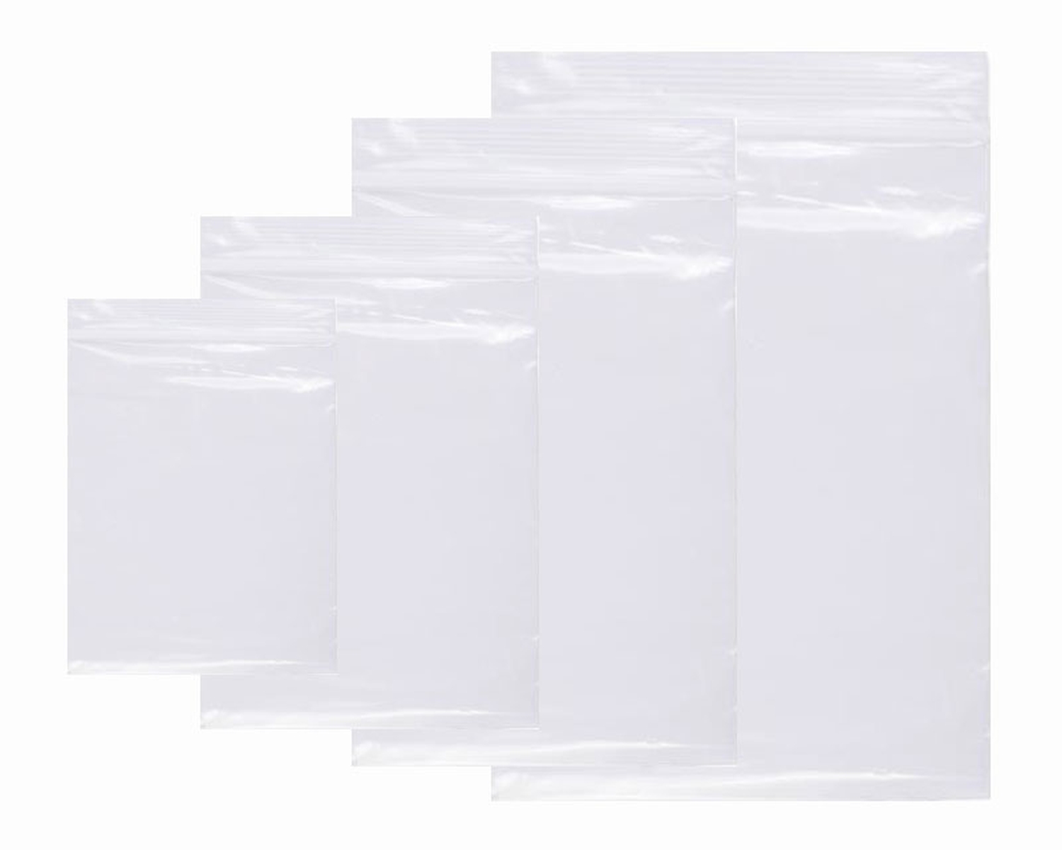zip_mix_4sorten Druckverschlussbeutel-Set 60x80mm, 120x170mm, 180x250mm, 220x310mm 1000 tlg. – Bild 1