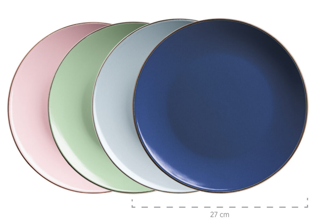 Mäser METALLIC RIM Kombiset 16-tlg. 4-farbig sort.
