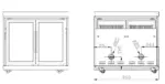 Myoutdoorkitchen Stainless Collection - Zweitüriger Modul-Kühlschrank – Bild 12
