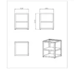 Myoutdoorkitchen Nordic Line - Grundmodul 60 cm (1 Modul) - Schwarz – Bild 5