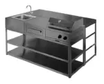 Myoutdoorkitchen Nordic Line - Barmodul 180 cm – Bild 4