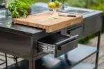Myoutdoorkitchen Nordic Line - Aufbewahrungsmodul mit Arbeitsfläche (Schwarz) – Bild 4