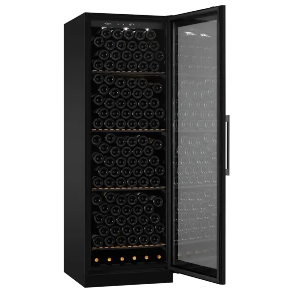 mQuvée WineStore 215 – Black, glass door