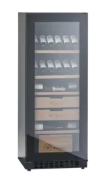 mQuvée Velvet Collection 100 – Black, glass door