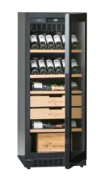 mQuvée Velvet Collection 100 – Black, glass door – Bild 2