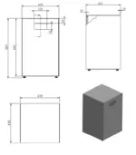 Myoutdoorkitchen Abdeckung CUBE für Gasflasche – Bild 2