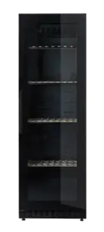 mQuvée Velvet Collection 125 – Black, glass door