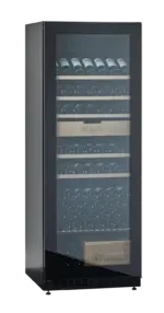 mQuvée Velvet Collection 220 – Black, glass door
