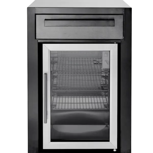 Myoutdoorkitchen Nordic Line - Freistehender Kühlschrank (Schwarz)