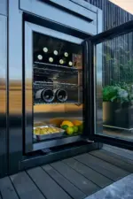 Myoutdoorkitchen Nordic Line - Freistehender Kühlschrank (Schwarz) – Bild 5