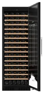 mQuvée WineStore 177 – Black, solid door – Bild 2