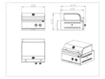 Myoutdoorkitchen Nordic Line - Integrierbarer Gasgrill (2 Brenner) Schwarz – Bild 10