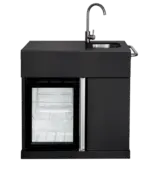Myoutdoorkitchen Pure Modul mit Kühlschrank, Spülbecken und Aufbewahrungsschrank