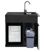 Myoutdoorkitchen Pure Modul mit Kühlschrank, Spülbecken und Aufbewahrungsschrank – Bild 2