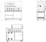 Myoutdoorkitchen Pure Gasgrill mit 4 Brennern und Infrarot-Seitenbrenner – Bild 12