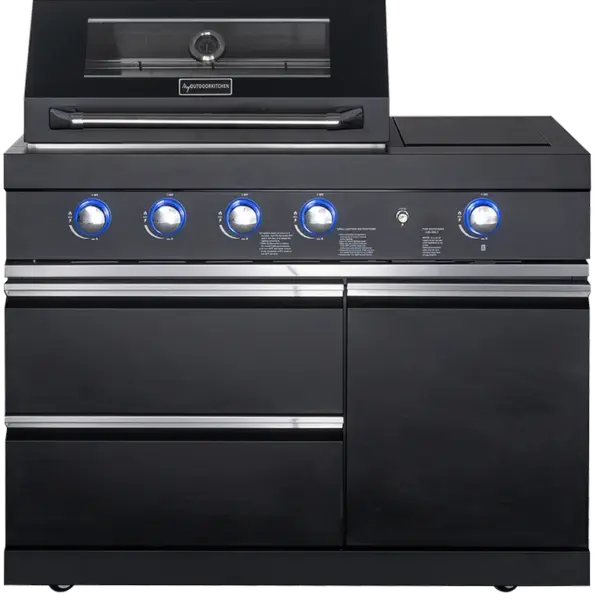 Myoutdoorkitchen Pure Gasgrill mit 4 Brennern und Infrarot-Seitenbrenner