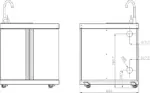Myoutdoorkitchen Modul mit Spülbecken und Aufbewahrungsschrank – Bild 15