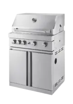Myoutdoorkitchen Freistehender Gasgrill mit 4 effizienten Brennern und Infrarotbrenner – Bild 2
