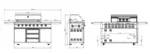 Myoutdoorkitchen Freistehender Gasgrill mit 6 Brennern und PowerSear Zone – Bild 14