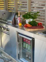 Myoutdoorkitchen Modul mit Kühlschrank und Aufbewahrungsschrank – Bild 10