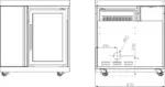 Myoutdoorkitchen Modul mit Kühlschrank und Aufbewahrungsschrank – Bild 15