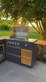 Myoutdoorkitchen Designer Series - Freistehender Gasgrill mit 5 Brennern und Infrarot-Seitenbrenner – Bild 13