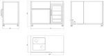 Myoutdoorkitchen Designer Series - Freistehendes Modul mit Kühlschrank und Aufbewahrungsschrank – Bild 14