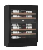 mQuvée WineCave 60D Slim - Push-Pull – Fullglass Black – Bild 4