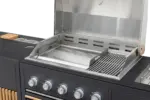 Myoutdoorkitchen Designer Series - Plancha-Grillplatte aus Edelstahl - 47 x 43 cm – Bild 2