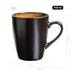 Mäser TEONA Kaffeebecher 340 ml, 4er-Set