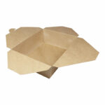 Take-Away Boxen Menüboxen ToGo aus Karton mit PLA-Innenbeschichtung, 21.6x16x6.4cm, 25 Stk. – Bild 2