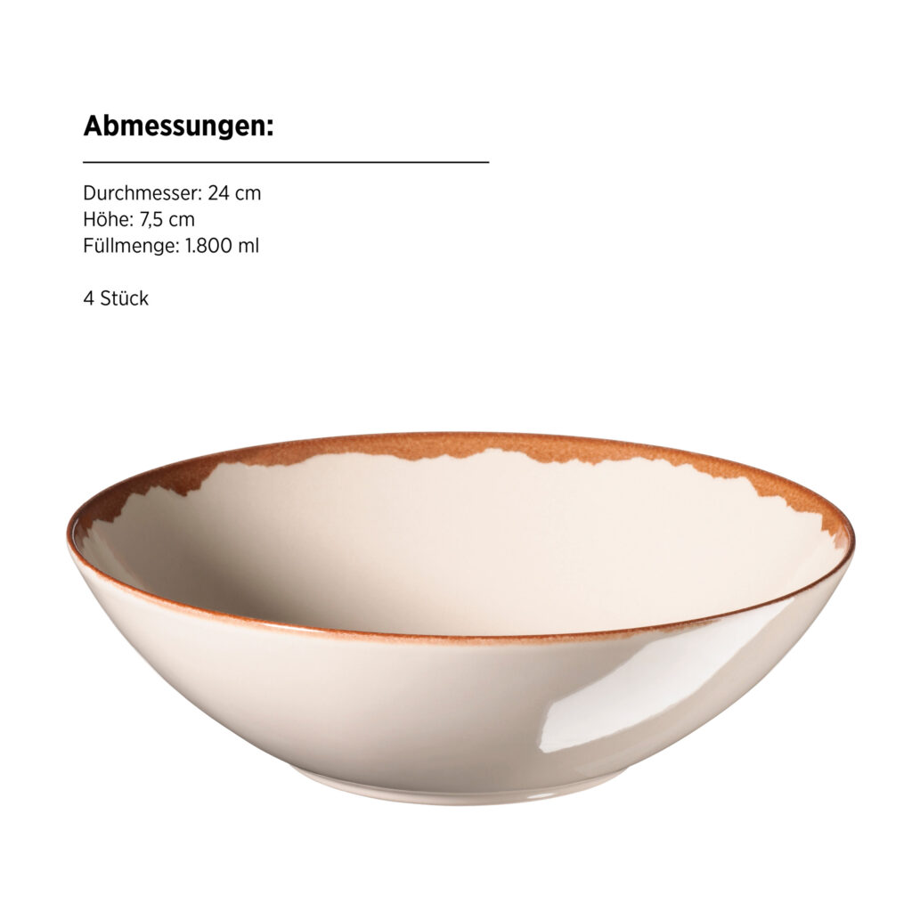 Mäser ELENI Schüssel 24 cm, 4er-Set