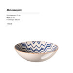 Mäser MALENA Schüssel 17 cm, 4er-Set, CLASSIC BLUE