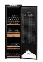 mQuvée WineStore 800 – Black, solid door