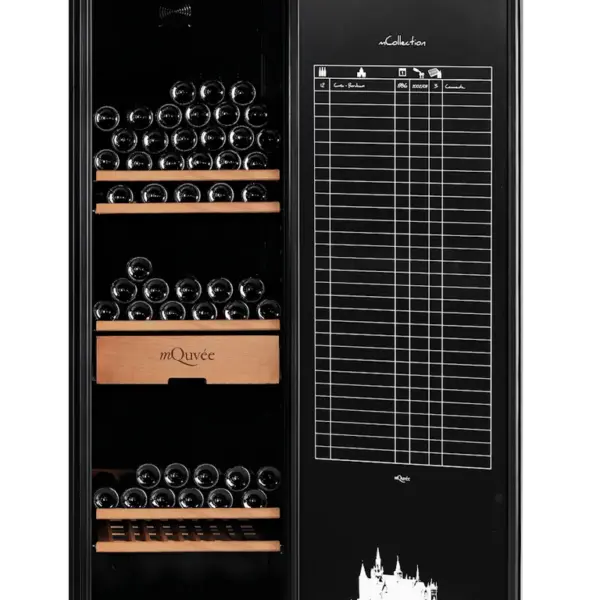 mQuvée WineStore 800 – Black, solid door