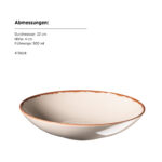 Mäser ELENI Teller tief 22 cm, 4er-Set