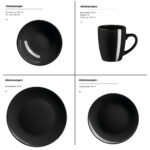 Mäser METALLIC RIM Kombiservice 16-teilig, einfarbig